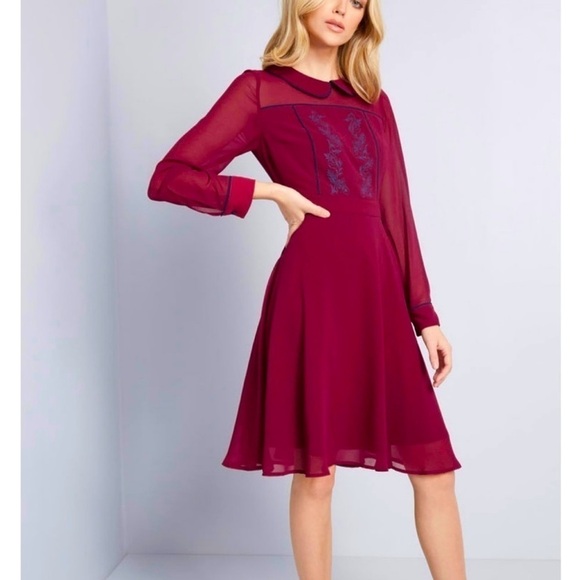 NWOT MODCLOTH Modcloth Pretty Performative Cocktail Dress - Picture 1 of 11